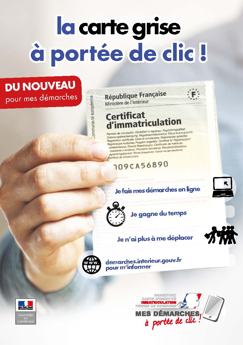 CARTE GRISE – DEMARCHES ADMINISTRATIVES