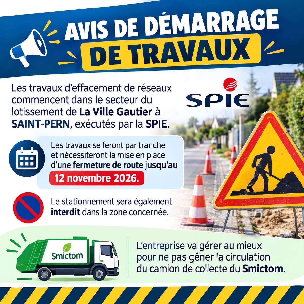 AVIS DE DEMARRAGE DE TRAVAUX